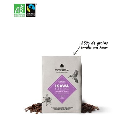 IKAWA - Caffè in grani dolce ed esotico biologico ed equosolidale - 250gr
