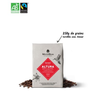 ALTURA - Bio und fair gehandelter würziger Kaffee mit Kakaobohnen - 250gr