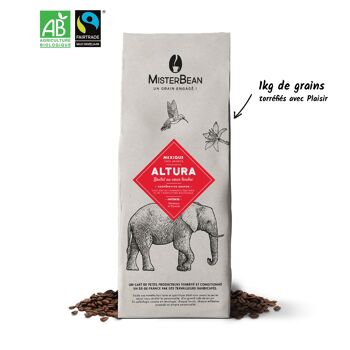 ALTURA - Café en grain bio et équitable épicé et cacaoté - 1kg 1
