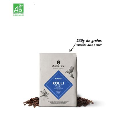 KOLLI - Praliné orgánico y café en grano afrutado - 250gr