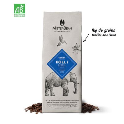 KOLLI - Café en grain bio praliné et fruité - 1kg