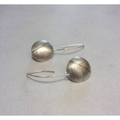 Boucles d'Oreilles Ethniques Folhas Argent 950