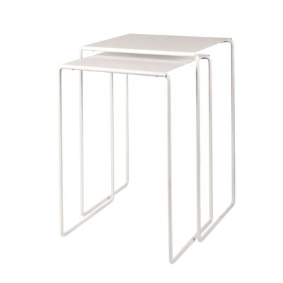 PORVOO nesting table white