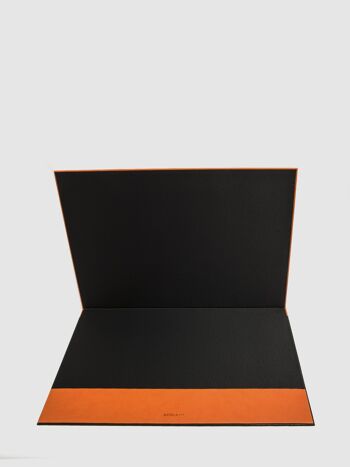 Vade avec dossier en orange 51 x 35 cm 2