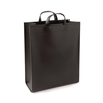 Sac cabas VAASA en cuir noir