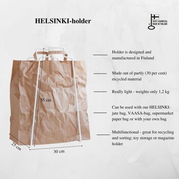 HELSINKI porte-sac en papier blanc 2