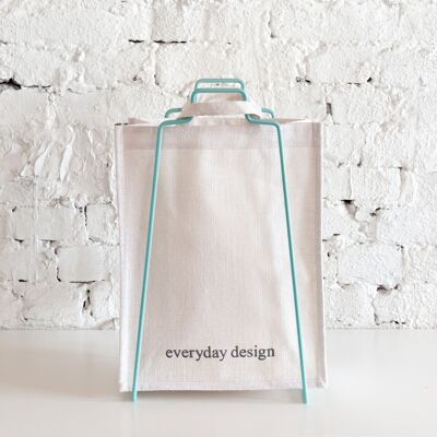 Soporte para bolsas de papel HELSINKI turquesa