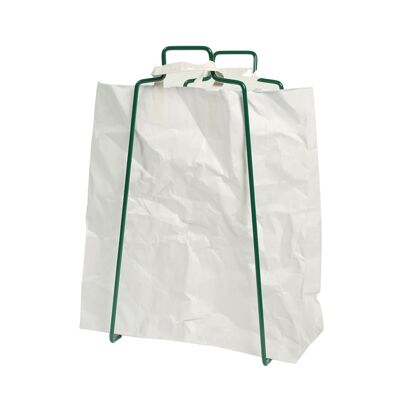HELSINKI porta sacchetti di carta verde muschio