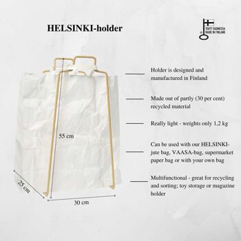 HELSINKI porte-sac en papier beige 2