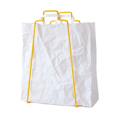 Soporte para bolsas de papel HELSINKI amarillo