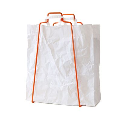 Soporte para bolsas de papel HELSINKI naranja