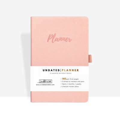 Agenda A5 Rose Blush - Non Daté