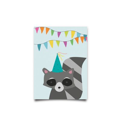 New Year's letter raccoon