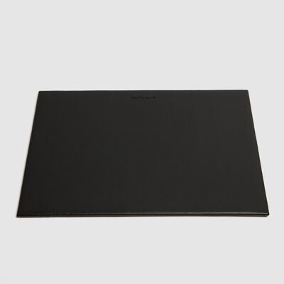 Tapis de souris en simili cuir noir