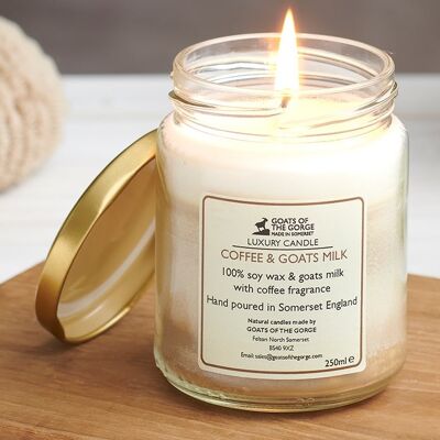 Goats Milk and Coffee Scented Candle
