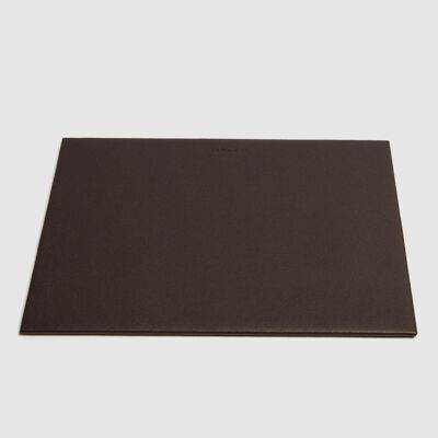 Brown imitation leather mouse pad