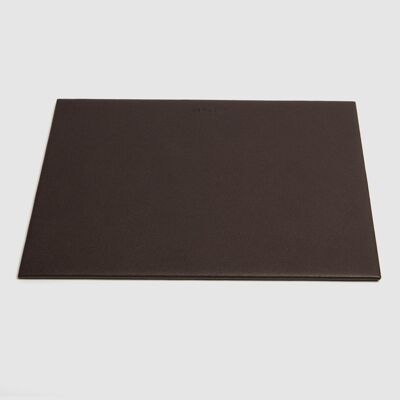 Brown imitation leather mouse pad
