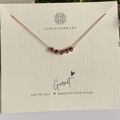 Gemstone Necklace Garnet