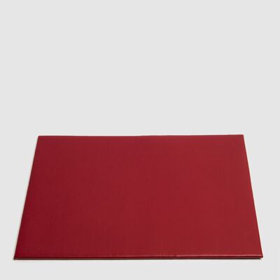 Mouse pad in red imitation leather