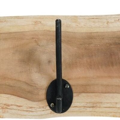 Wooden coat rack rural 3-angle