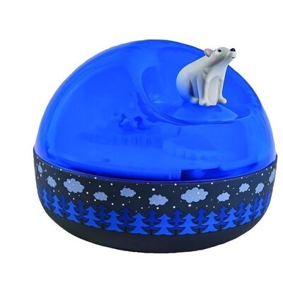Nightlight - Northern Lights Musical Projector - Bear on the ice floe - 12cm - batteries included