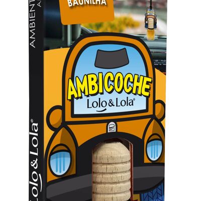 Car air freshener vanilla scent / ambicoche vainilla lolo&lola slim