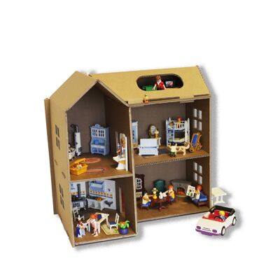 KarTent - Casa de muñecas de cartón