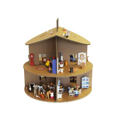 KarTent - Cardboard Doll House Round