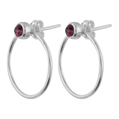 Orecchino in argento sterling Swarovski "Hole amatis"