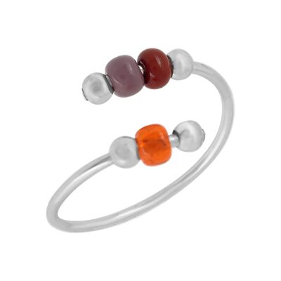 Ring „Multicolor“ aus 925er Sterlingsilber und Kristallen
