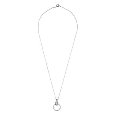 Girocollo in argento Sterling Swarovski multi margherita