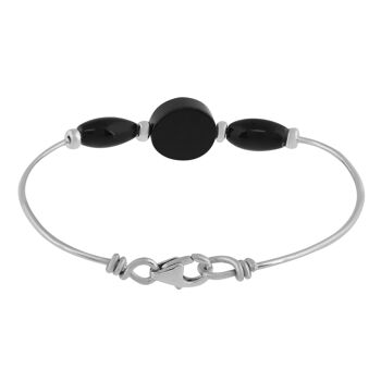 Bracelet en argent "Unique Silver" Oni Noir argent925 2