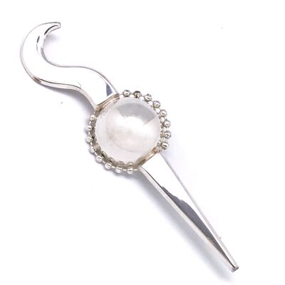 Glory Mago silver plated brass needle brooch "Lánzame"