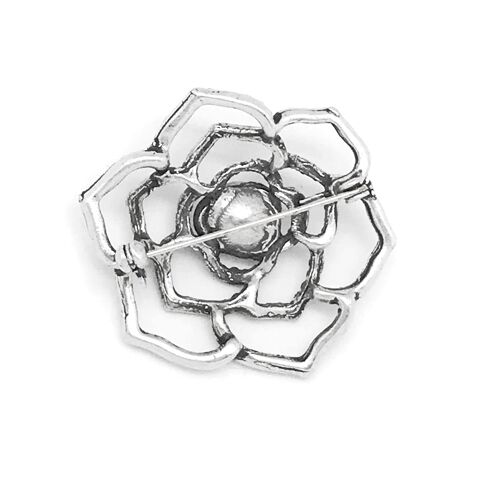 Broche cristal Swarovski Gloria Mago plata zamak chapado 4,5cm