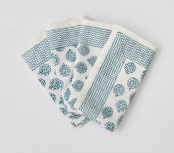 Serviette Petit lotus bleu 5