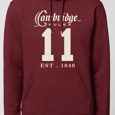 Sweat capuche burgundy