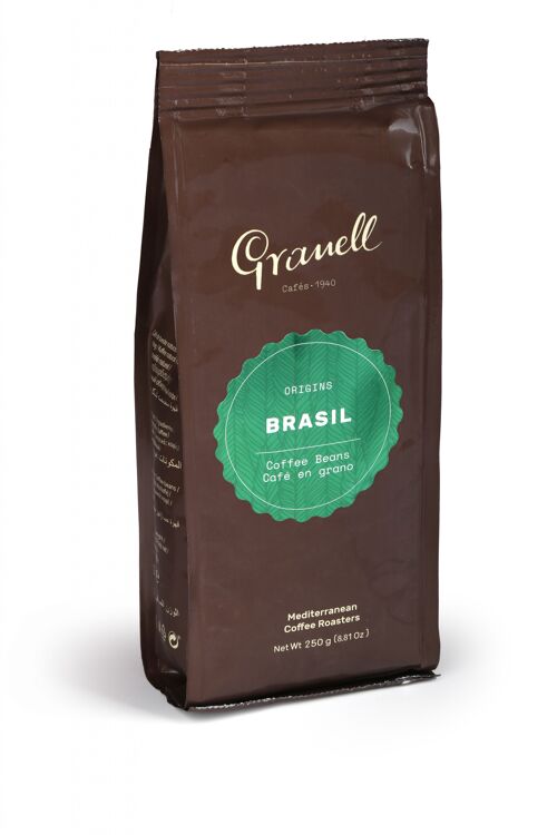 Café en grano 100% arabica Brasil 250 gr