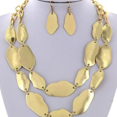 Ada Gold Chain Set Argento