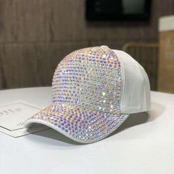 Casquette Bling Face avec Dos Solide - Violet 3