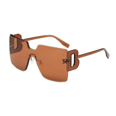 Large Letter B Sunglasses - Brown