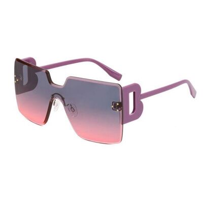 Gafas de sol grandes letra B - Morado