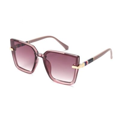Side Colour Block Bee Sunglasses Dusky Pink
