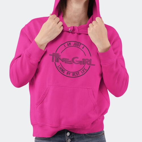 My Best Life Circle Hoodie Pink