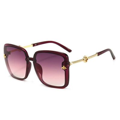 Zarte Biene Sonnenbrille - Aubergine