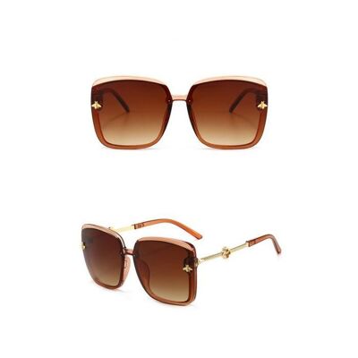 Delicate Bee Sunglasses - Brown