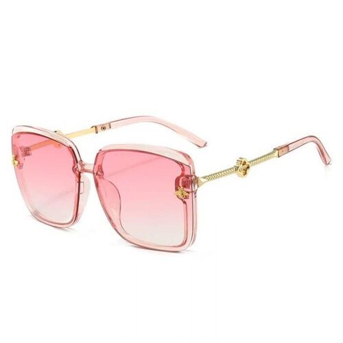 Delicate Bee Sunglasses - Pink Graduated