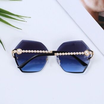 Lunettes De Soleil Bleu Perle Bleu 1