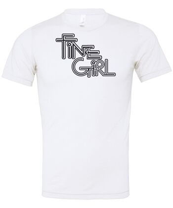 T-shirt Original Fine Girl Blanc 1