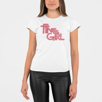 T-shirt Original Fine Girl Blanc 2