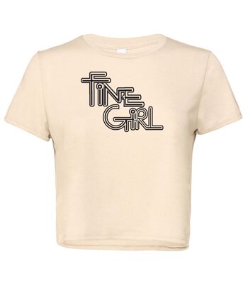 T-shirt Original Fine Girl Blanc 7